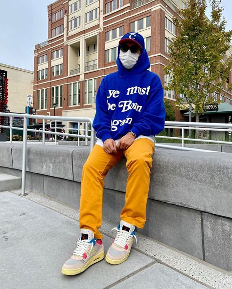 john jeong• 정진하 🇰🇷 on Instagram: “Getting Chilly in Atlanta 🥶 • • • • #unionjordan4 #unionlosangeles #supremenewyork #yemustbebornagain #cactusplantfleamarket #cpfm #atlanta…” Ye Must Be Born Again, Woman Streetwear, Black Men Street Fashion, Born Again, Mens Outfit Inspiration, Hoodie Material, Cotton Hoodie, Streetwear Outfit, Street Style Outfit