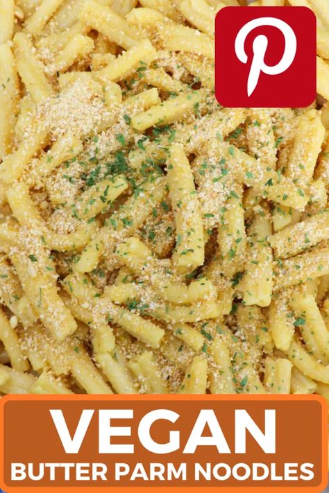 Parm Noodles, Creamy Pastas, Six Vegan Sisters, Vegan Noodles Recipes, Buttered Noodles Recipe, Veggie Pasta Recipes, Creamy Vegan Pasta, Nutritional Yeast Recipes, Vegan Pasta Dish