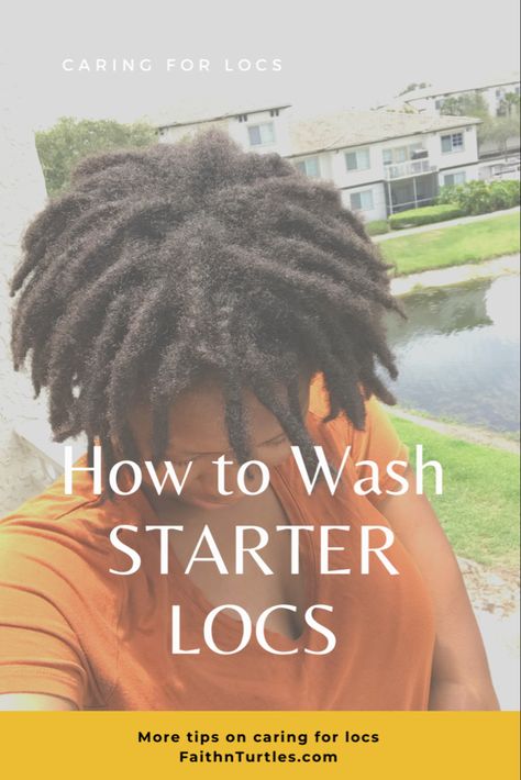 Washing Starter Locs, How To Wash Starter Locs, Starter Locs With Loose Ends, Styling Starter Locs, Starter Loc Sizes, Starter Locs Men, Starter Dreadlocks, Starter Dreads, Locs Maintenance