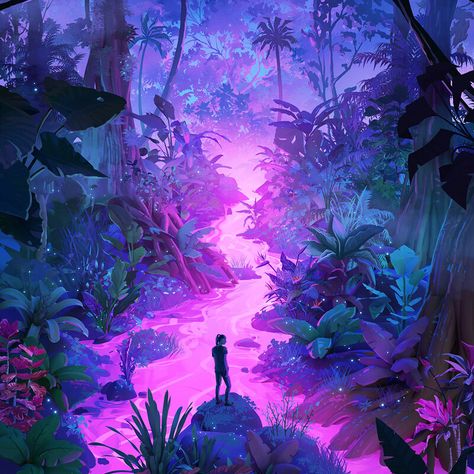 "Neon Jungle" by Sylvain Sarrailh Neon Jungle, Blizzard Hearthstone, Hd Phone Wallpapers, Fictional World, Winter Is Coming, Wallpaper Pc, Album Art, Artist Art, Art Store