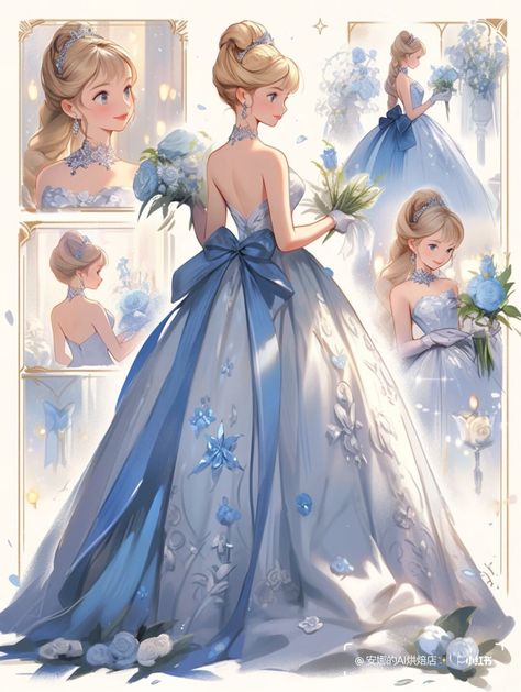 Anime Gown, Drawing Dress, Disney Princess Fashion, Dress Design Drawing, 파티 드레스, Drawing Fashion, Fashion Drawing Dresses, Fantasy Dresses, Dress Design Sketches