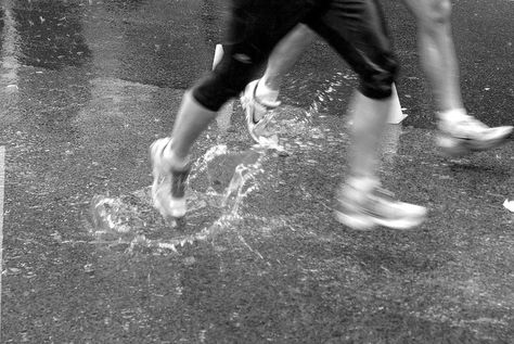 running in the rain by xirmi, via Flickr Running Film Photography, Running In Rain Aesthetic, Running In The Rain Aesthetic, Rain Running, Run In The Rain, Running Attire, Rain Gif, Running In The Dark, Rainy Winter