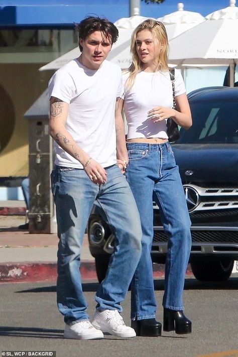 Nicola Peltz, Couple Matching Outfits, Couple Fits, Brooklyn Beckham, Cute Couple Outfits, Matching Couple Outfits, Heathrow, Couple Matching, Fashion Victim