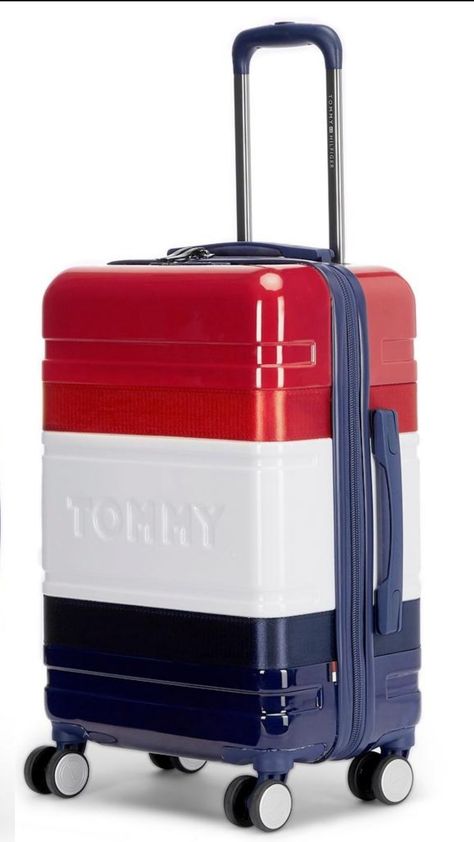 Tommy Hilfiger Luggage, Balmain Bag, Tommy Hilfiger Bag, Cute Suitcases, Stylish Luggage, Gucci Boots, Tech Bag, Tommy Hilfiger Bags, Suitcase Bag