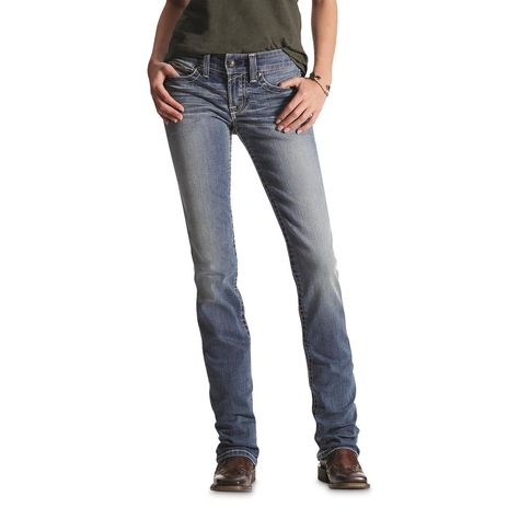 Ariat Women's R.E.A.L. Straight Icon Jeans - 707160, Jeans, Pants & Shorts at Sportsman's Guide Fashion Over 70, Real Women, Manolo Blahnik, Stretch Denim, Straight Leg Jeans, Mary Janes, Leg Jeans, Chic Style, Mid Rise