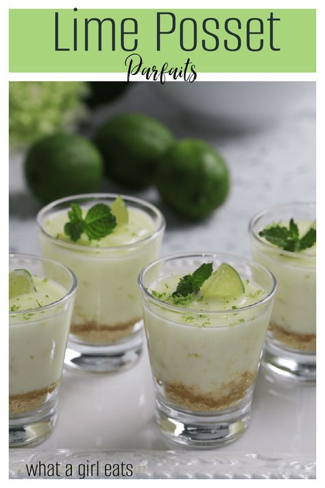 Lime Posset, Lime Dessert Recipes, Lemon Posset Recipe, Posset Recipe, Mexican Desserts, English Desserts, Gluten Free Graham Crackers, Lime Desserts, Vegetarian Desserts