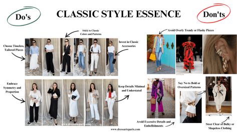 Classic Style Essence: Dos and Don'ts - Dressarte Paris Classic Dramatic Style, Classic Style Essence, Style Essence, Refined Fashion, Dramatic Style, Dos And Don'ts, Embrace It, Soft Classic, Women Encouragement