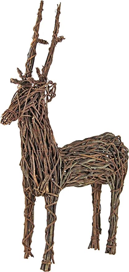 Amazon.com : Garden Elements Rustic Grapevine Standing Deer, 24x8x36 : Patio, Lawn & Garden Blow Up Christmas Decorations, Deer Decor, Deer Family, Family Decor, Garden Elements, Christmas Garden, Garden Statue, Outdoor Statues, Valentines Day Weddings