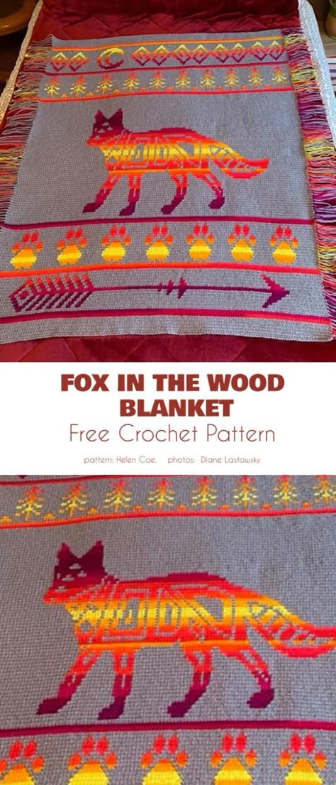 Amazing C2C Animal Blanket Free Crochet Patterns | Your Crochet Native American Crochet Patterns, Motifs Afghans, Crochet Mosaic, Graph Crochet, Crochet Cushion Cover, Mosaic Crochet, Crochet Blanket Designs, Animal Blanket, Crochet Blanket Afghan