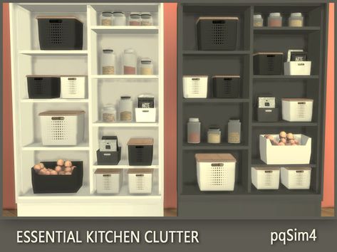 pqSims4 – Objects, Decor : Kitchen Clutter Available for download at pqSims4 Download Sims 4 Cleaning Clutter, Functional Food Sims 4, Kitchen Clutter Sims 4, Sims 4 House Clutter, Sims 4 Cc Clutter Kitchens, Sims 4 Kitchen Decor, Sims Stairs, Sims 4 Cc Living Room Clutter, Sims 4 Cc Bedroom Clutter