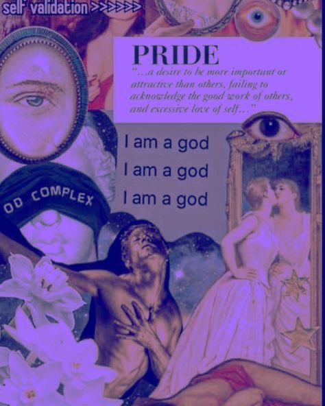 Sin Of Pride Aesthetic, Pride Seven Deadly Sins Aesthetic, Pride Aesthetic Sin, Pride Sin Aesthetic, Pride Seven Deadly Sins, Vampire Ideas, Evil King, Fnaf Au, Purple Pride