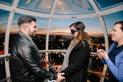 We recently helped plan an incredibly unique proposal on The London Eye. In fact, it was so unique that it had never been done before and was the first proposal it’s kind to EVER take place on the London Eye! You can watch the video of our Proposal on the London Eye below (and don’t … London Proposal, Proposal Video, Themed Engagement Photos, Proposal Videos, Creative Engagement Photo, Moonlight Bridal, Beautiful Engagement Photos, Best Wedding Proposals, The London Eye