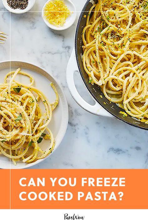 Freezing Pasta, Freezing Cooked Pasta, Cooked Pasta Recipes, Rigatoni Pasta Recipes, Freezing Leftovers, Frozen Pasta, Favorite Pasta Recipes, Cooking Pasta, Dinner Pasta