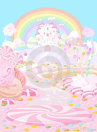 Candy Castle, Rainbow Backdrop, Castle Backdrop, Studio Backdrops Backgrounds, Pink Castle, Fairytale Photography, Muslin Backdrops, Theme Background, Birthday Photography