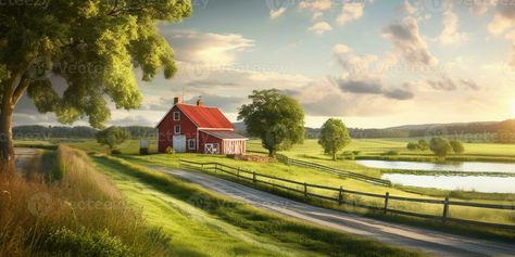 Peaceful Countryside Landscapes background, AI Generated Countryside Background, Peaceful Countryside, Countryside Landscape, Landscape Background, Landscape Photos, Royalty Free Stock Photos, Lake, Stock Photos, Quick Saves