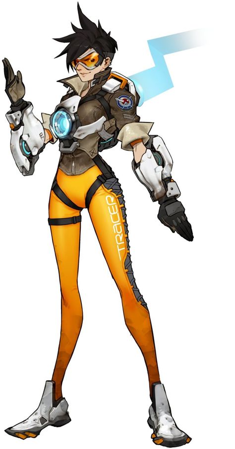 Character Design for Overwatch by Arnold Tsang Tracer Overwatch, Overwatch Tracer, Bloc Party, Splash Art, Art Manga, Female Character Design, Video Game Art, Character Design References, Call Of Duty