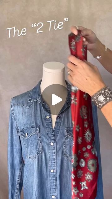 Shari Cooper on Instagram: "2 Tie Scarf Tutorial💃This looks fabulous. Its the Tiny Touches that brings your Style Together💥#share #scarf #2tiescarf #scarftip #fashion #accessories #styling #scarfinspo #discoqueen_58" Tying Scarfs How To Neck Scarves, Tie Scarf How To Neck Scarves, Tie Scarf Around Neck, Cowboy Scarf, Scarf Tying Tutorial, Square Scarf Tying, Ways To Tie Scarves, Accessories Styling, Scarf Tutorial