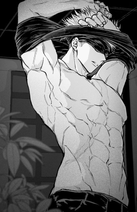 Jjk Men, Gojo Saturo, Hottest Anime Characters, Anime Guys Shirtless, Anime Men, Art Manga, Jujitsu Kaisen, Blue Eyed, Cool Anime Pictures