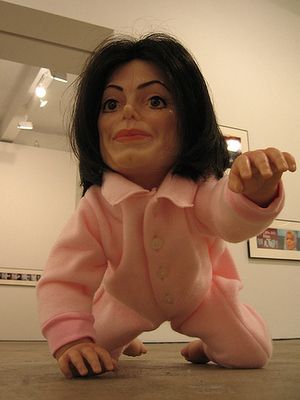 Dolls That Will Keep You Up At Night....Michael Jackson baby..just plain wrong. Dolls, Pink