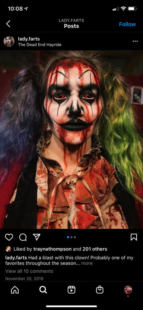 1920 Clown Makeup, Airbrush Clown Makeup, Haunted House Makeup Ideas, Horror Makeup Ideas Special Effects, Nightmare Makeup, Pole Competition, Haunted House Makeup, Haunt Makeup, Makeup 2022