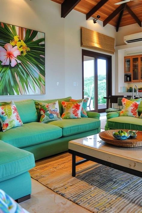 Breezy Tropical Living Room Decor - Ideas for Your Home Tropical Living Room Ideas, Tropical Decor Living Room, Tropical Living Room, Tropical Living, World Of Interiors, Living Room Ideas, Room Designs, Living Room Inspiration, Interior Design Inspiration