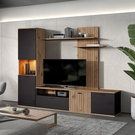 ɴɪᴠᴇʀ Cette composition complète pour installer votre téléviseur au mur est parfaitement conçue. Elle permet de mettre en valeur l'espace télé et offre une grande capacité de rangement sans oublier son design tendance. #InstallationTV #SupportMural #CompositionFonctionnelle #RangementOptimal #DesignModerne #DécoMurale #ÉléganceAudiovisuelle #OrganisationDomestique #AménagementPratique #DécoTendance #SystèmeTV #ÉtagèresIntégrées #SéjourÉlégant #ConfortVisuel #IntérieurSophistiqué Tv Mural, Sweet Home, Tv, Wall, Design