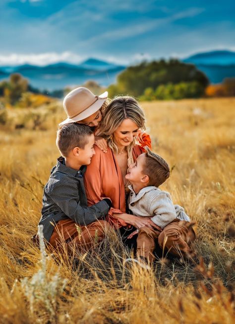 Mom And Sons Pictures, Mom And Three Sons Photo Ideas, Single Mom Of 3 Photography, April Family Photos, Photography Poses Family Single Mom, Single Mom Photo Shoot Ideas, Single Parent Photoshoot Ideas, Mother And 3 Kids Photoshoot, Mom Of 3 Photoshoot