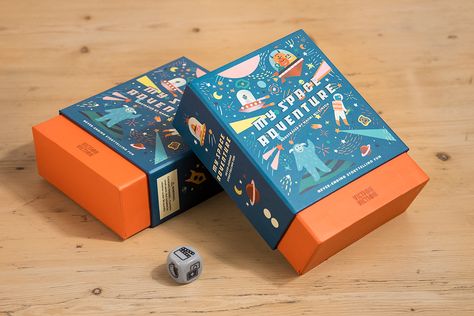 Kids Package Design, Kids Packaging, Game Card Design, Board Game Design, Space Adventure, Playing Cards Design, 카드 디자인, Box Packaging Design, My Space