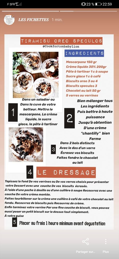 Recette facile verrine façon Tiramisu oreo speculos avec sa crème ultra légère aérienne et douce Tiramisu Oreo, Oreo, Makeup, Make Up