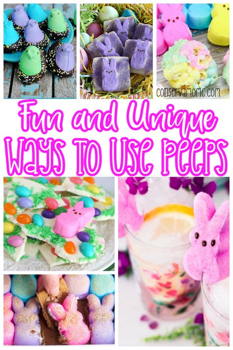 Fun and Unique ways to Use Peeps Bunny Pretzels, Peeps Dessert, Easter Cake Easy, Peeps Recipes, Bunny Pancakes, Holiday Entertaining Food, Easter Food Crafts, Easy Easter Desserts, Easter Dishes