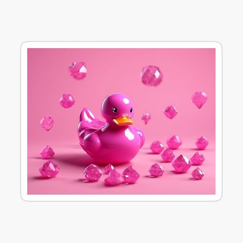 Get my art printed on awesome products. Support me at Redbubble #RBandME: https://www.redbubble.com/i/sticker/Pink-Rubber-Duck-by-AnnetteMT22/165137615.EJUG5?asc=u Rubber Duck Background, Pink Rubber Duck, Cool Rubber Ducks, Yellow Rubber Duck, Rubber Ducky Collection, Rubber Ducky, Rubber Duck, Art Prints, Pink