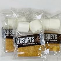 Smores Baggies, Smore Kit Party Favor, Smores Bags Favors, S'mores To Go, Camp Birthday Party Favors, Smore Kits Diy, Smores Ideas For Party, S’more Kit, Smores Bars Wedding