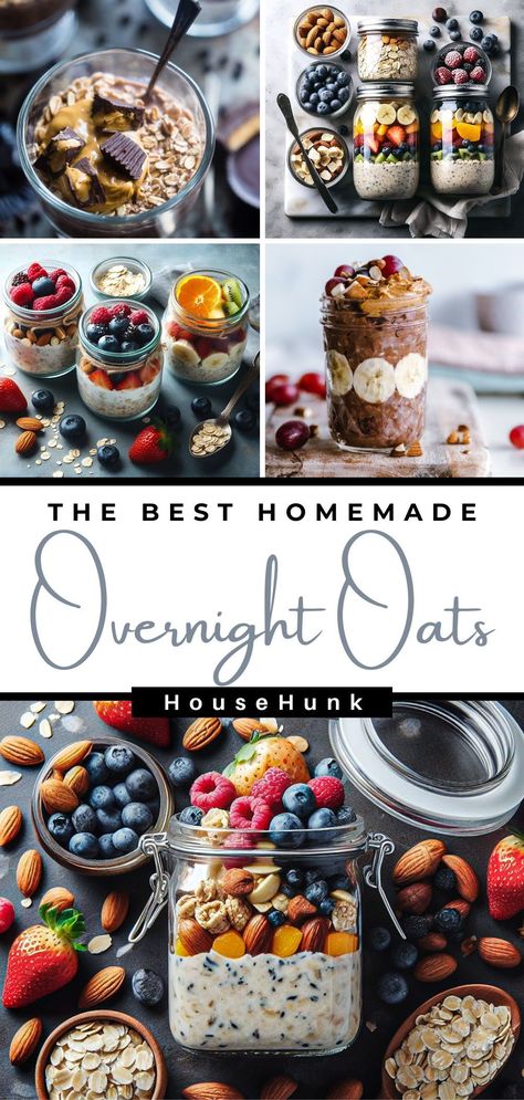 Delicious Overnight Oats Recipes, Fancy Overnight Oats, Nutella Overnight Oats, Fun Overnight Oats Recipes, Yummy Healthy Overnight Oats, Actually Good Overnight Oats, Feel Good Foodie Overnight Oats, Zone Recipes, Best Overnight Oats Recipe