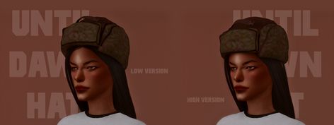 sam’s hat i couldn’t be bothered to make a nice thumbnail so here it is. sam’s hat from until dawn! enjoy! DOWNLOAD Sims 4 Until Dawn Cc, Sims 4 Russian Hat, Sims 4 Cc Ushanka Hat, Ushanka Sims 4 Cc, Sims 4 Ushanka, Sims 4 Fur Hat, Sims Accessories, Russian Hat, Sims Games