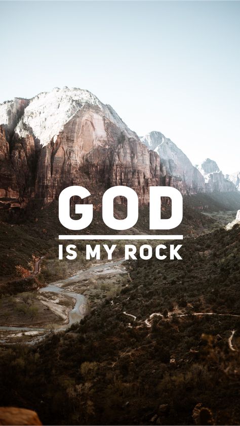 Psalm 18:2 ~ "The Lord is my rock, my fortress and my deliverer; my God is my rock, in whom I take refuge, my shield and the horn of my salvation, my stronghold." Rock Scripture, God Is My Rock, The Lord Is My Rock, Rock Quotes, O My Soul, My Rock, My Strength, Scripture Reading, Verse Art