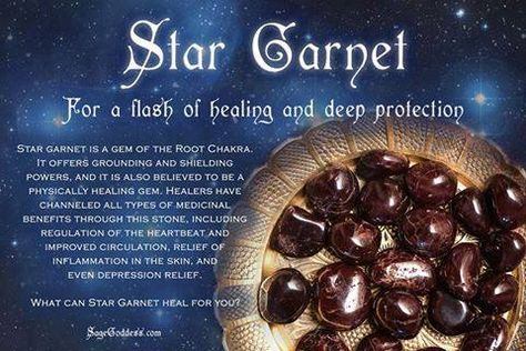 Garnet Meaning, Sage Goddess, Crystal Work, Witchy Tips, Earth Gift, Star Garnet, Crystal Power, Gemstones Crystals, Garnet Crystal