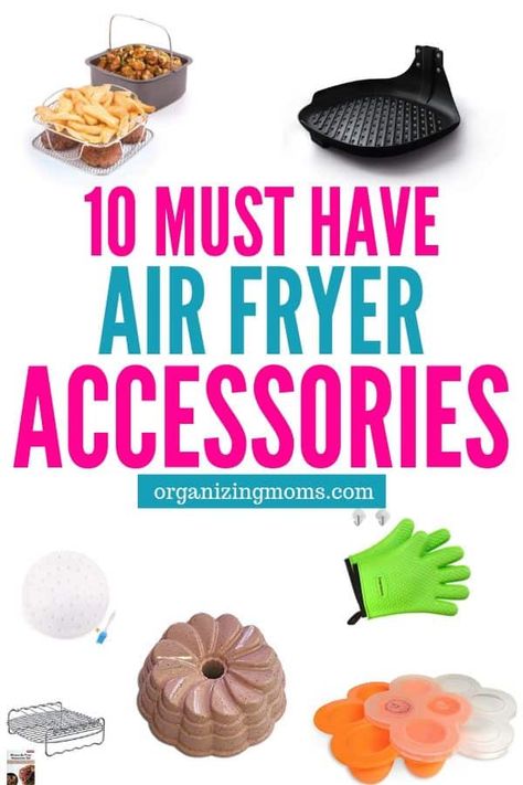 Make your air fryer even more useful with these smart air fryer accessories. Everything you need to cook delicious meals using your air fryer. Nuwave Air Fryer, Starbucks Breakfast, Toaster Oven Recipes, Air Fryer Accessories, Air Fryer Oven Recipes, Air Fry Recipes, Best Air Fryers, Air Fryer Dinner Recipes, Organized Mom