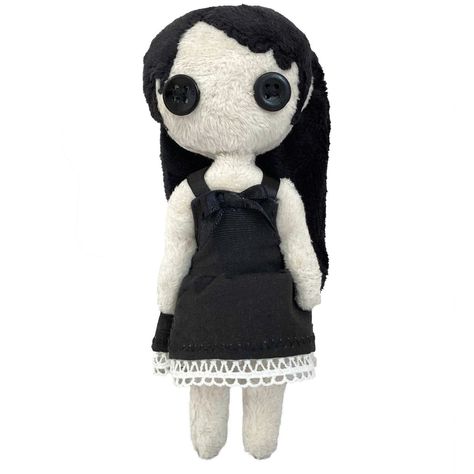 Goth Plushies, Creepy Plushies, Creepy Plush, Creepy Toys, Doll Plushies, Cute Sewing Projects, Cute Toys, Doll Crafts, Anime Couples Drawings