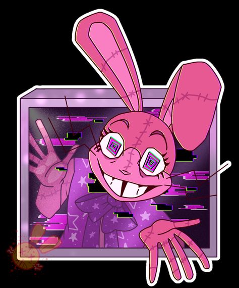 Fnaf Pfp Glitchtrap, Glitchtrap Drawing, Vanny Glitchtrap Matching Pfp, Glitchtrap Wallpaper, Fnaf Glitchtrap Fanart, The Blob Fnaf, Fnaf Glitchtrap, Glitch Trap Fanart, Fnaf Glitch Trap