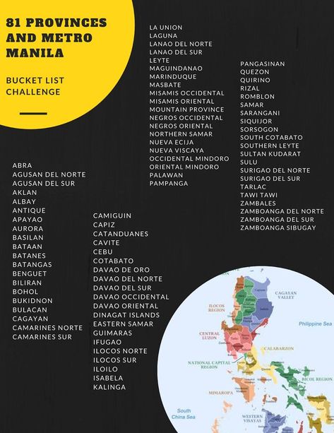 Mindoro, List Challenges, Bataan, Piece Of Paper, Davao, Palawan, Samar, Cebu, The Philippines