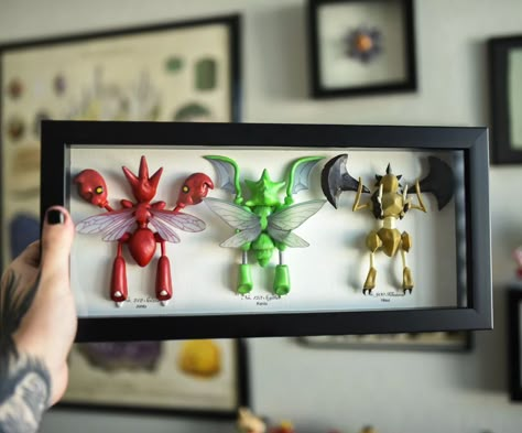 ✨Scizor - Scyther - Kleavor✨ ☀️We are on Patreon! Members can get early access to restocks, 10% off coupon codes, monthly tarot prints, and more! Join for free at the link in our bio! 🖤To see all available pokémon taxidermy, oddities, bugs, skulls, skeletons, and more, check out our website and Etsy shop! Link in bio 🖤 . . #pokemon #oddities #pokemonart #videogameart #pokemoncommunity #aesthetic Pokemon Figures Display, Pokemon Taxidermy, Pokemon Clay Art, Tarot Prints, Taxidermy Oddities, Monthly Tarot, Anime Cafe, Monster Ink, Cardboard Robot