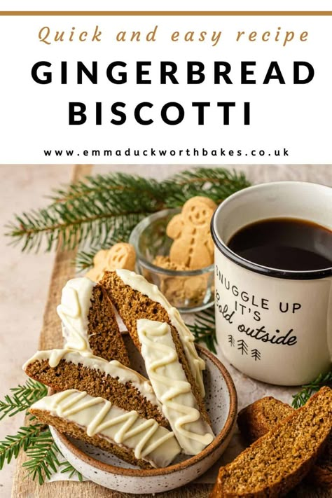 Gingerbread Biscotti Recipe Gingerbread Biscotti Recipe, Frangipane Mince Pies, Xmas Food Gifts, Gingerbread Biscotti, Italian Biscotti, Sweet Dessert Recipes, Cookie Brownie, Biscotti Cookies, Biscotti Recipe