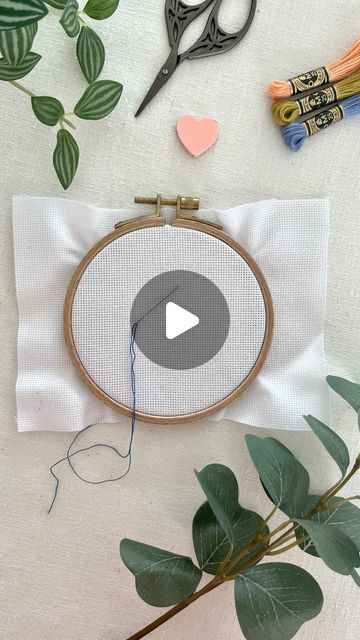 CROSS STITCH PATTERNS & KITS on Instagram: "Hey stitching fam! I’ve finally found the way to do a loop start with an odd numbers of strands.

Have you ever tried this? How many strands do you usually use?

#crossstitch #crossstitchtips #crossstitchvideo #crossstitchtutorial #embroiderytutorial #embroideryvideo #needlework #crossstitching #xstitch #stitching #embroiderytips" Cross Stitch Loop Start, How To Start Cross Stitch, Cross Stitch Tutorial Videos, How To Cross Stitch, Cross Stitch Tutorial, Cross Stitch Freebies, Odd Numbers, Stitch Pictures, Embroidery Videos