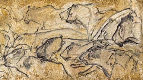 Chauvet (34,000 BCE) Chauvet Cave, Prehistoric Cave Paintings, Cave Painting, Cave Drawings, Prehistoric Art, Vigan, Cave Paintings, Art Brut, Old Paintings