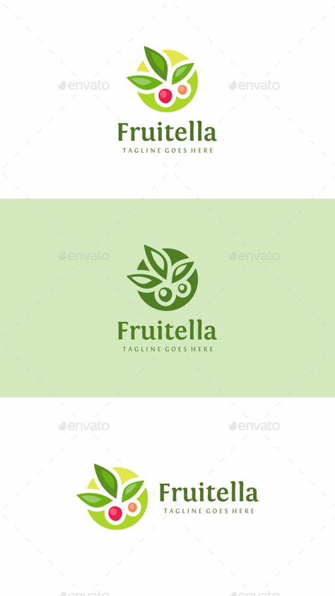 Cherry Food, Fruit Logo Design, Healthy Fruit Desserts, Nutrition Logo, Fruit Nutrition, Fruit Logo, Fruit Packaging, Fruit Shop, Fruit Party