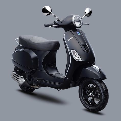 Vespa Gts 300 Super Sport, Vespa Lx125, Black Vespa, Vespa Lxv, Vespa Motor Scooters, Motor Vespa, 125 Scooter, Black Scooter, Vespa Gts 300