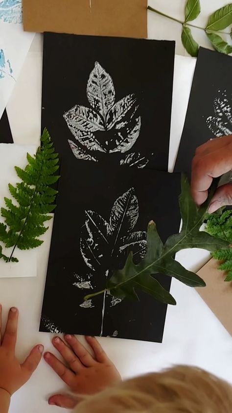 Impressions of Nature | 🌿✨ I had to share some printmaking in GOLD! its been too long... 🌿✨ Ferns print so beautifully as you know I am always delighted with the... | Instagram Leaf Print Art, Contemporary Botanical Art, Contemporary Printmaking, November Ideas, Herb Prints, Monoprint, Black Paper, Leaf Prints, Botanical Prints