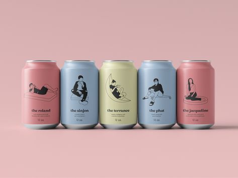 Socially Distanced Pals (Soda Cans) by Katrina Romulo Beer Packaging, Coffee Packaging, Beverage Packaging, Creativity And Innovation, Soda Can, Packaging Design Inspiration, 로고 디자인, Bottle Design, Brand Packaging