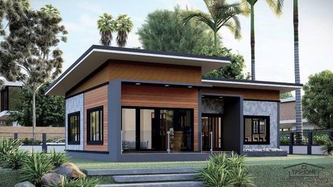 L Shaped Bungalow, Small Prefab Homes, Modern Bungalow House Design, Small Modern House Plans, One Storey House, Small House Elevation Design, Modern Bungalow House, House Design Pictures, House Plan Gallery