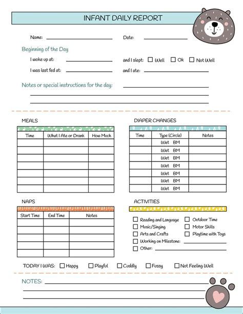 Daycare Infant Daily Report Template Daycare Daily Report Etsy from www.etsy.com1. Introduction2. Benefits of Using a Daycare Infant Daily Report Template3. What to Include in a Daycare I... #Daily #Daycare #Report #Template Infant Care Sheet, Daycare Daily Report, Nanny Log, Nanny Binder, Infant Daily Report, Infant Room Daycare, Infant Daycare, In Home Daycare, Babysitting Activities